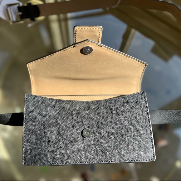 π·οΈ MICHAEL KORS π·οΈ-Black/ Leather Studded Belt Bag Large/ X-Large NWT - Picture 8 of 10